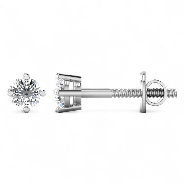 Item | Buy 4MM Natural Diamond Studs in 18KT Gold | SPOP Enterprise Global